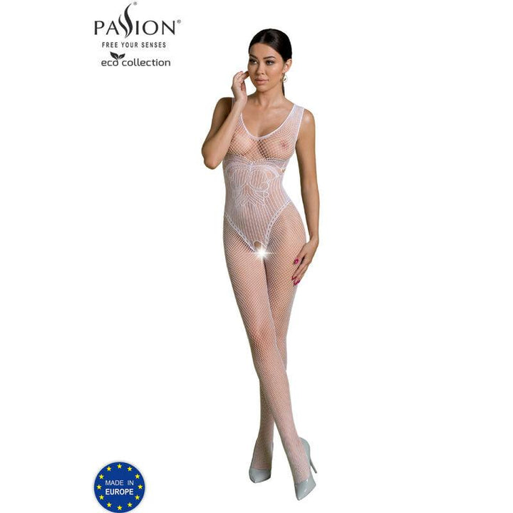 PASSION - ECO COLLECTION BODYSTOCKING ECO BS003 WEISS - INTIM SPACE Online Sexshop