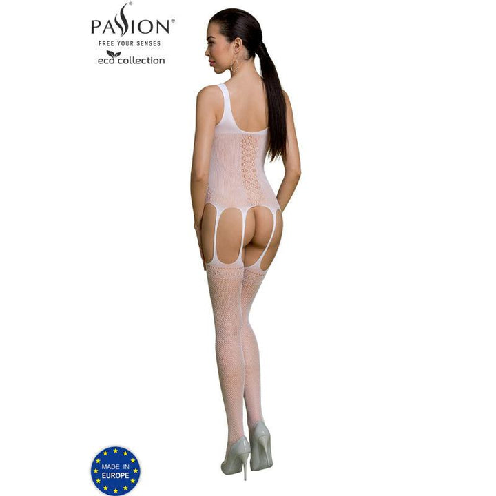 PASSION - ECO COLLECTION BODYSTOCKING ECO BS007 WEISS - INTIM SPACE Online Sexshop