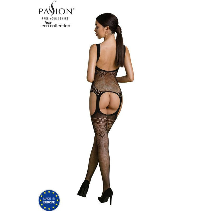 PASSION - ECO COLLECTION BODYSTOCKING ECO BS008 SCHWARZ - INTIM SPACE Online Sexshop