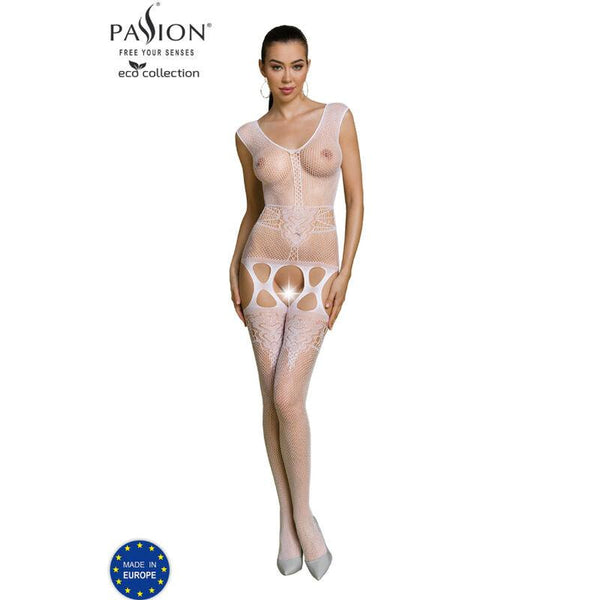 PASSION - ECO COLLECTION BODYSTOCKING ECO BS014 WEISS - INTIM SPACE Online Sexshop