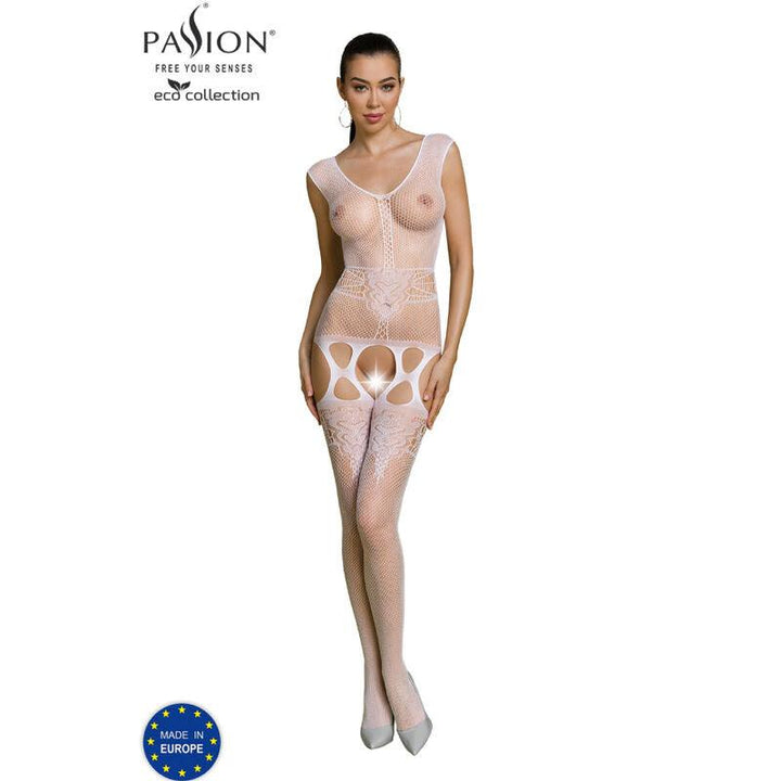 PASSION - ECO COLLECTION BODYSTOCKING ECO BS014 WEISS - INTIM SPACE Online Sexshop