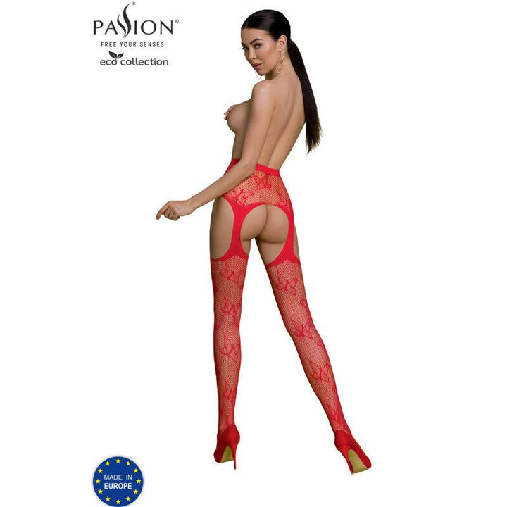 PASSION - ECO COLLECTION BODYSTOCKING ECO S001 ROT - INTIM SPACE Online Sexshop