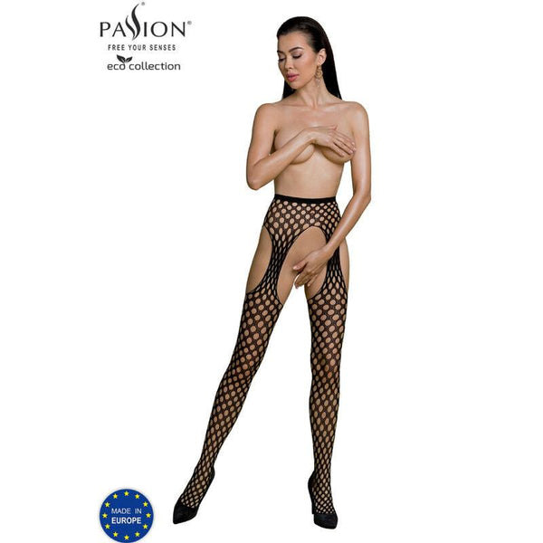 PASSION - ECO COLLECTION BODYSTOCKING ECO S003 SCHWARZ - INTIM SPACE Online Sexshop