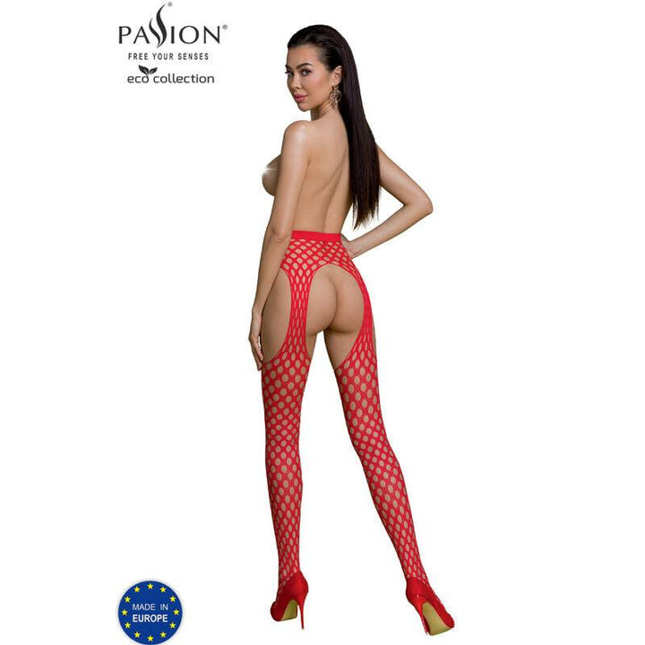 PASSION - ECO COLLECTION BODYSTOCKING ECO S003 ROT - INTIM SPACE Online Sexshop