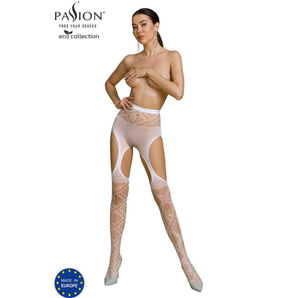 PASSION - ECO COLLECTION BODYSTOCKING ECO S005 WEISS - INTIM SPACE Online Sexshop