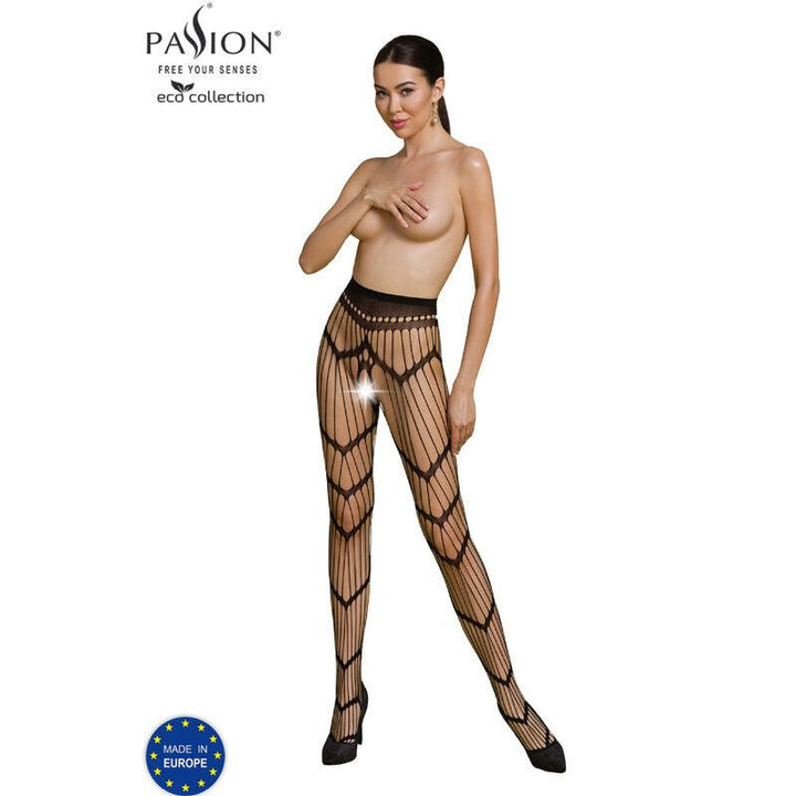 PASSION - ECO COLLECTION BODYSTOCKING ECO S006 SCHWARZ - INTIM SPACE Online Sexshop