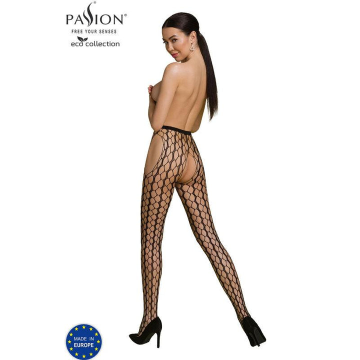 PASSION - ECO COLLECTION BODYSTOCKING ECO S007 SCHWARZ - INTIM SPACE Online Sexshop