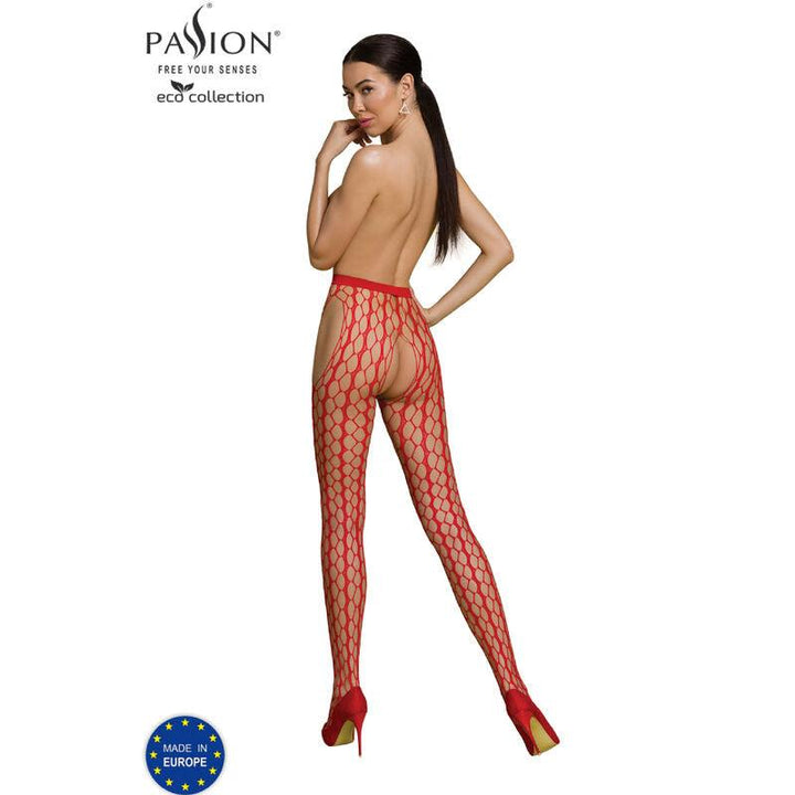 PASSION - ECO COLLECTION BODYSTOCKING ECO S007 ROT - INTIM SPACE Online Sexshop