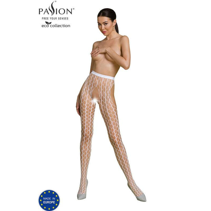 PASSION - ECO COLLECTION BODYSTOCKING ECO S007 WEISS - INTIM SPACE Online Sexshop