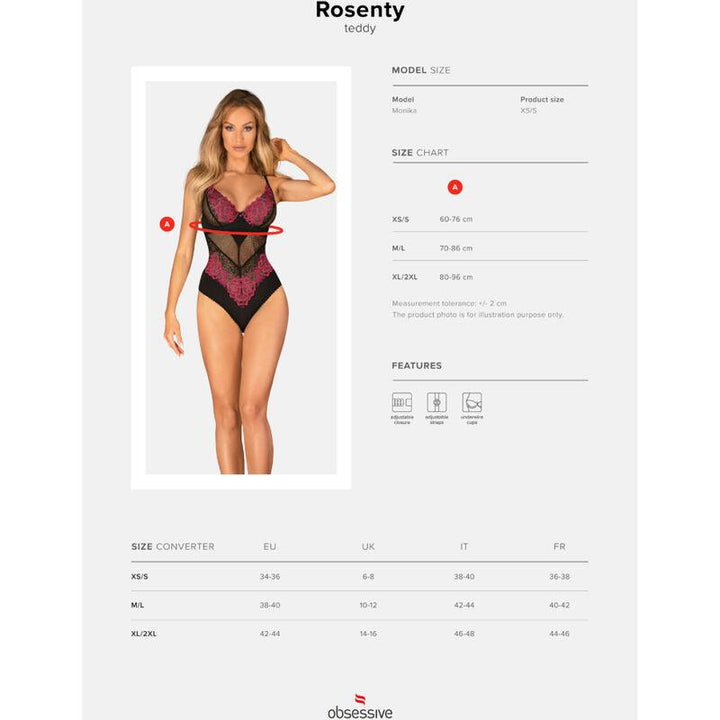 OBSESSIVE - ROSENTY TEDDY XS/S - INTIM SPACE Online Sexshop