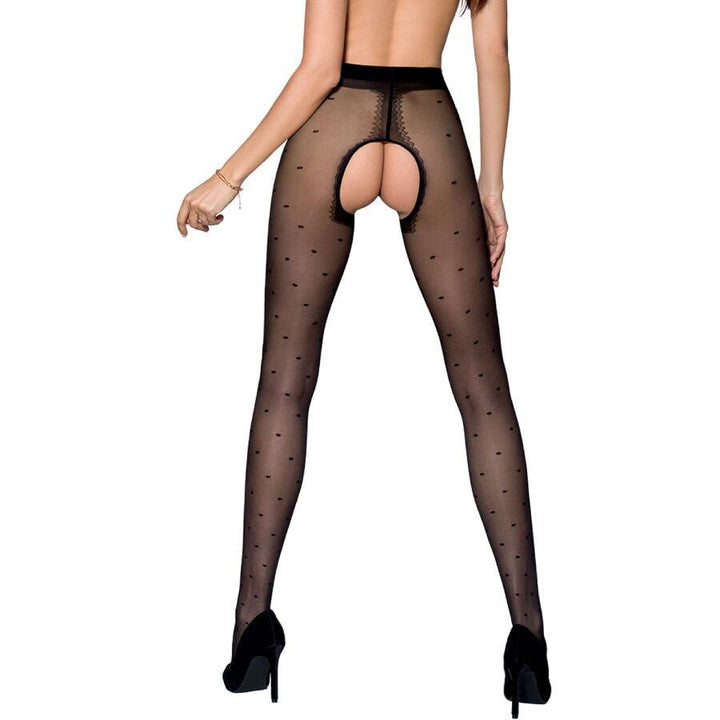 PASSION - TIOPEN 018 SCHWARZE STRUMPFHOSE 1/2 20 DEN - INTIM SPACE Online Sexshop