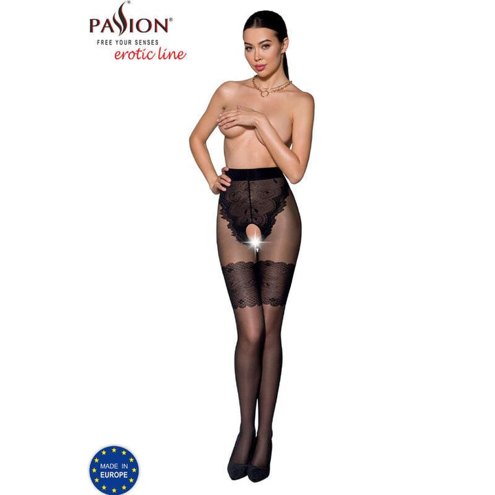 PASSION - TIOPEN 013 SCHWARZE STRUMPFHOSE 3/4 20/40 DEN - INTIM SPACE Online Sexshop