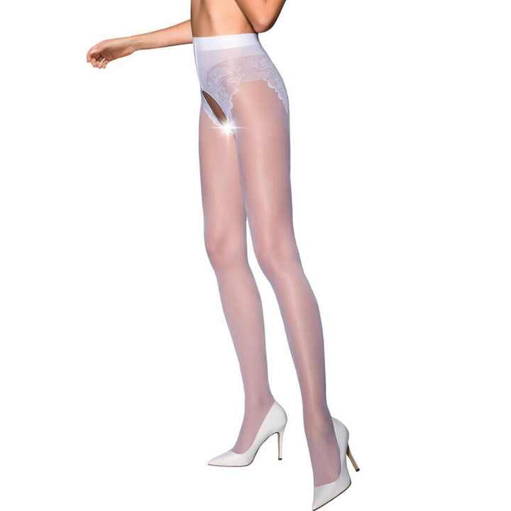 PASSION - TIOPEN 006 WEISSE STRUMPFHOSE 1/2 30 DEN - INTIM SPACE Online Sexshop