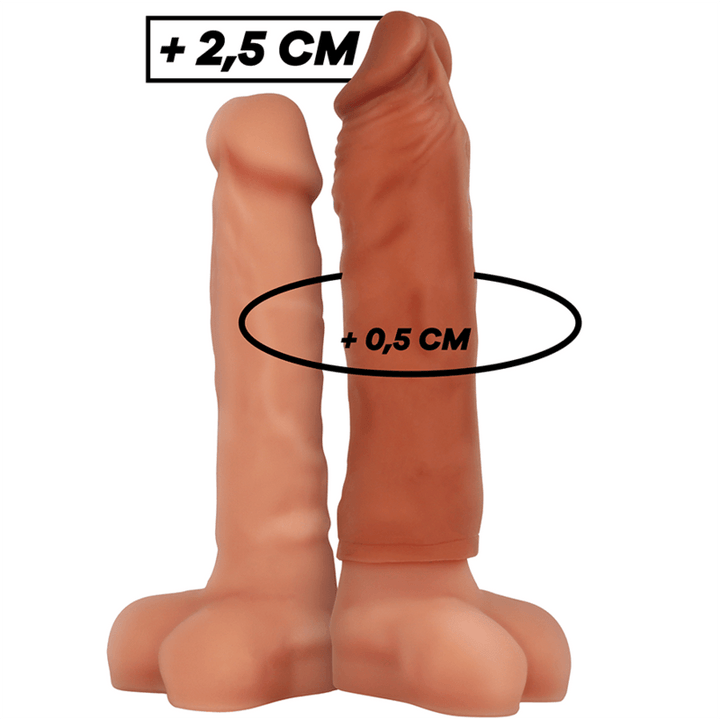 VIRILXL - FLÜSSIGE SILIKON V5 BRAUNE PENISVERLÄNGERUNG - INTIM SPACE Online Sexshop