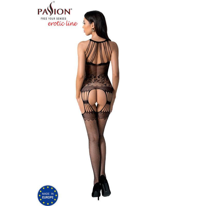 PASSION - BS095 SCHWARZER BODYSTOCKING, EINE GRÖSSE - INTIM SPACE Online Sexshop