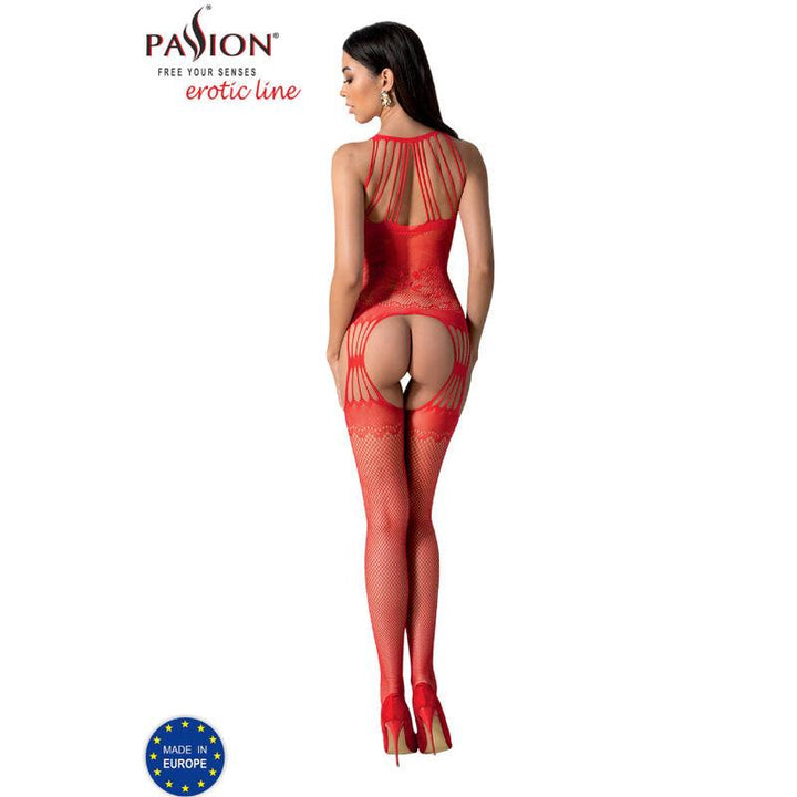 PASSION - BS095 ROTER BODYSTOCKING, EINE GRÖSSE - INTIM SPACE Online Sexshop