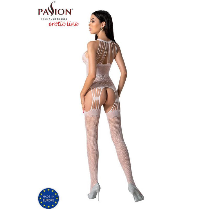 PASSION - BS095 WEISSER BODYSTOCKING, EINE GRÖSSE - INTIM SPACE Online Sexshop