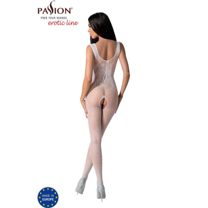 PASSION - BS098 WEISSER BODYSTOCKING, EINE GRÖSSE - INTIM SPACE Online Sexshop