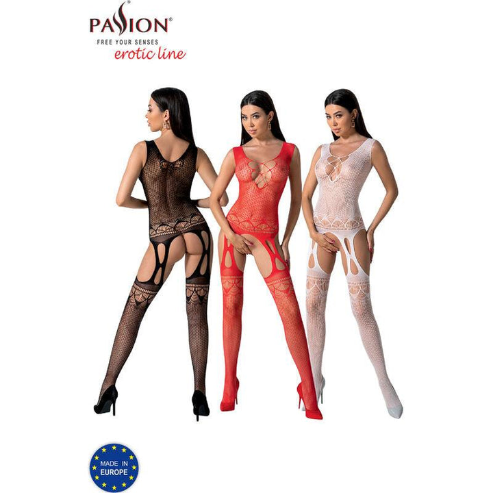 PASSION - BS099 SCHWARZER BODYSTOCKING, EINE GRÖSSE - INTIM SPACE Online Sexshop