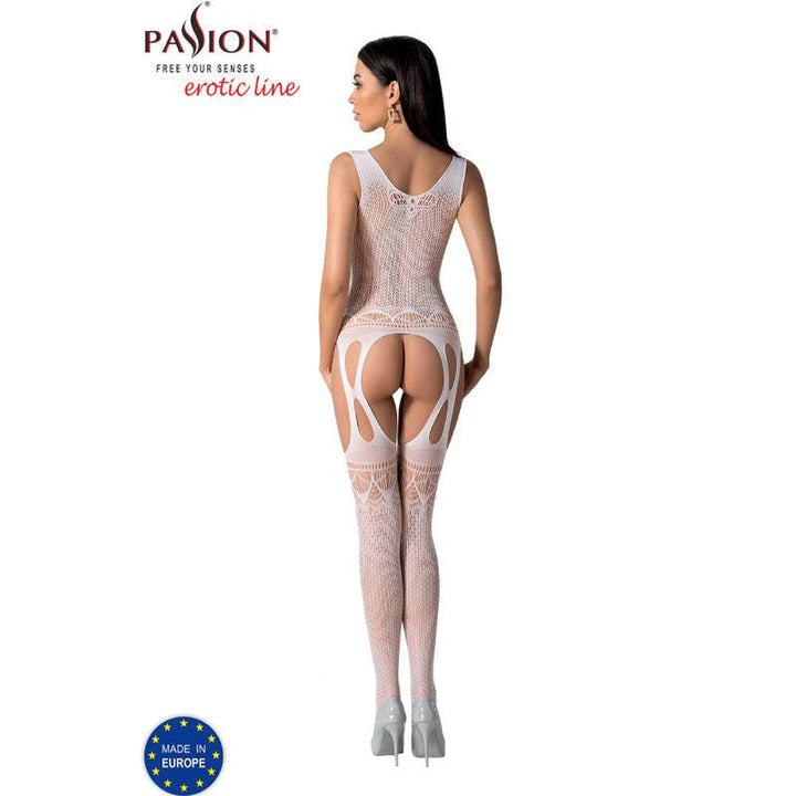 PASSION - BS099 WEISSER BODYSTOCKING, EINE GRÖSSE - INTIM SPACE Online Sexshop