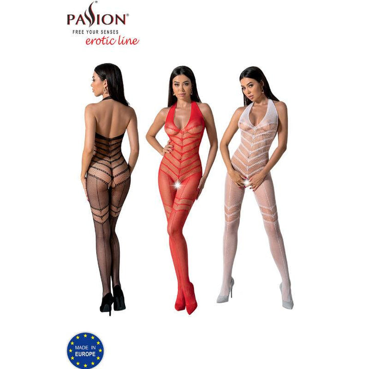 PASSION - BS100 WEISSER BODYSTOCKING, EINE GRÖSSE - INTIM SPACE Online Sexshop