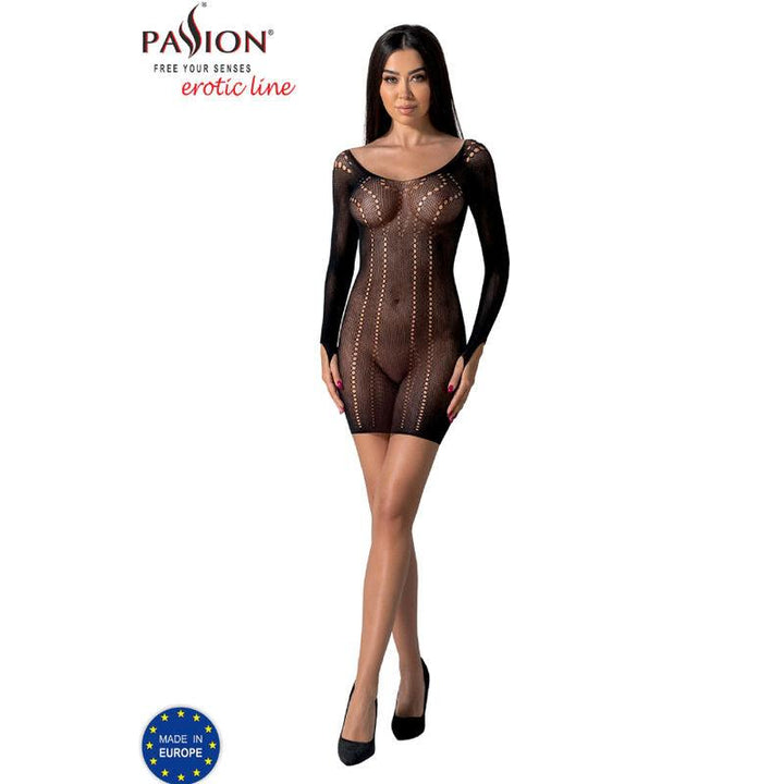 PASSION - BS101 BODYSTOCKING SCHWARZ EINE GRÖSSE - INTIM SPACE Online Sexshop