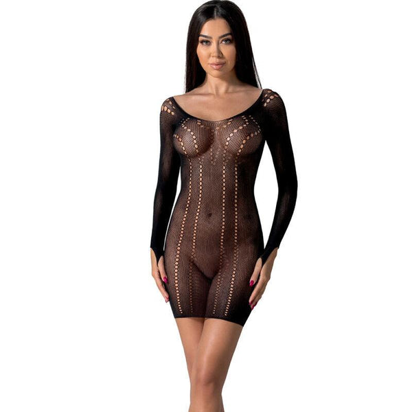 PASSION - BS101 BODYSTOCKING SCHWARZ EINE GRÖSSE - INTIM SPACE Online Sexshop