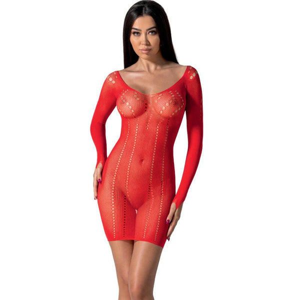 PASSION - BS101 ROTER BODYSTOCKING, EINE GRÖSSE - INTIM SPACE Online Sexshop