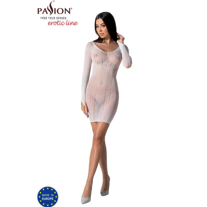 PASSION - BS101 WEISSER BODYSTOCKING, EINE GRÖSSE - INTIM SPACE Online Sexshop