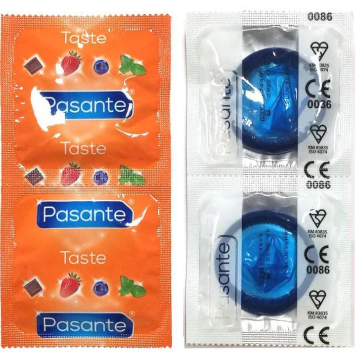 PASANTE - KONDOME GESCHMACK BLAUBEERE BEUTEL 144 EINHEITEN - INTIM SPACE Online Sexshop