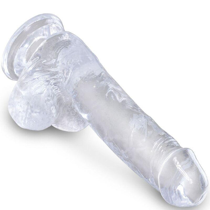 KING COCK - CLEAR REALISTISCHER PENIS MIT EIEREN 13.5 CM TRANSPARENT - INTIM SPACE Online Sexshop