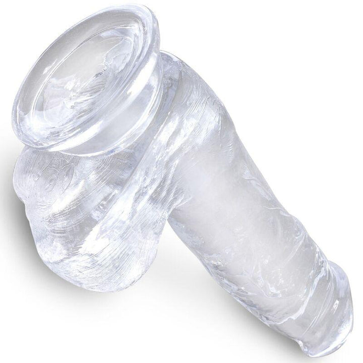 KING COCK - CLEAR REALISTISCHER PENIS MIT EIEREN 13.5 CM TRANSPARENT - INTIM SPACE Online Sexshop