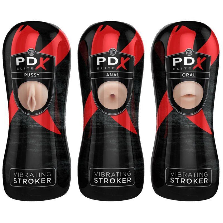 PDX ELITE - STROKER SET 12 EINHEITEN: 6X VAGINA, 3X ANO, 3X MUND - INTIM SPACE Online Sexshop