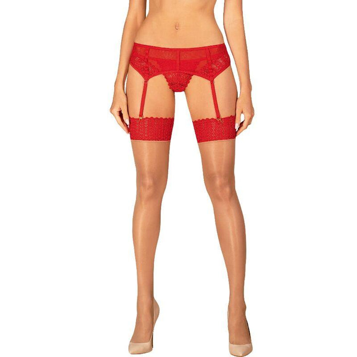 OBSESSIVE - INGRIDIA ROTE STRUMPFHOSE XS/S - INTIM SPACE Online Sexshop