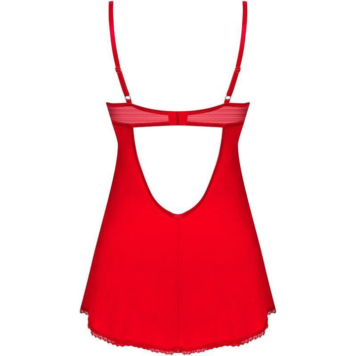 OBSESSIVE - INGRIDIA CHEMISE - TANGA ROT XS/S - INTIM SPACE Online Sexshop