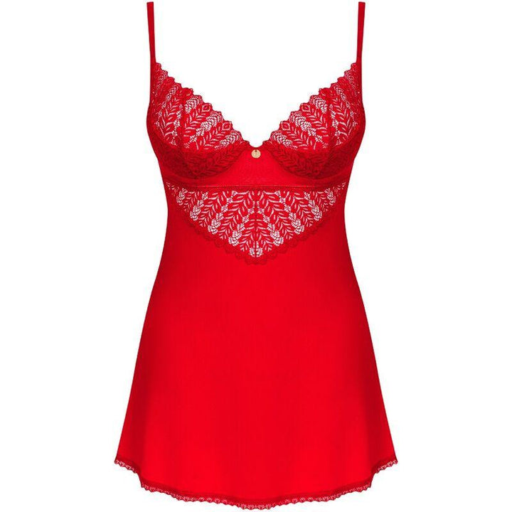 OBSESSIVE - INGRIDIA CHEMISE - TANGA ROT XS/S - INTIM SPACE Online Sexshop