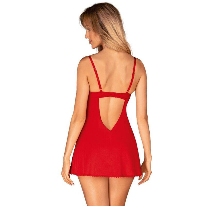 OBSESSIVE - INGRIDIA CHEMISE - TANGA ROT XS/S - INTIM SPACE Online Sexshop