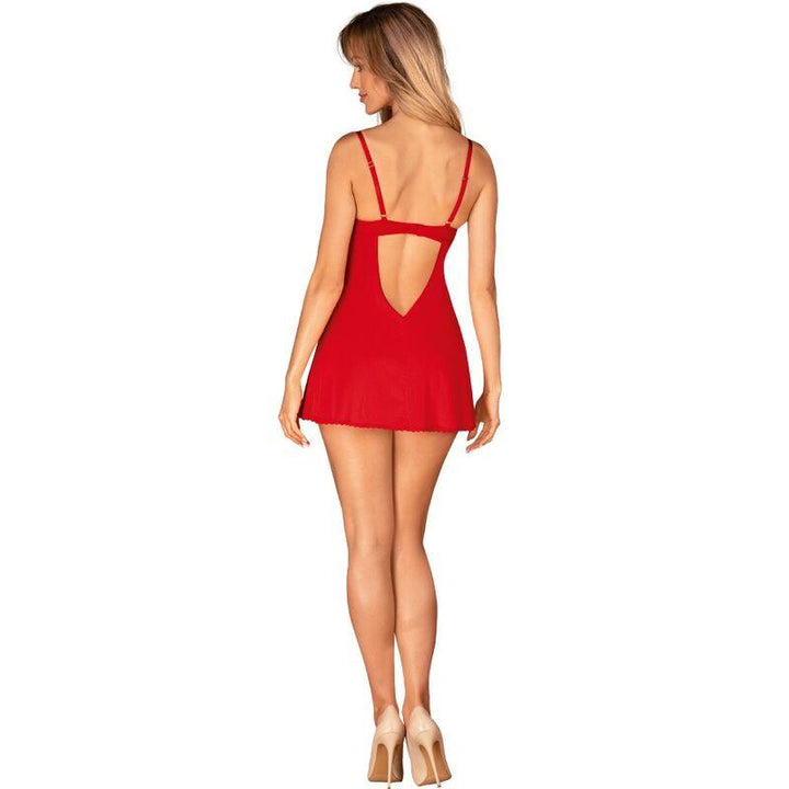 OBSESSIVE - INGRIDIA CHEMISE - TANGA ROT XS/S - INTIM SPACE Online Sexshop