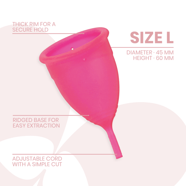 INTIMICHIC - MENSTRUAL CUP MEDIZINISCHES SILIKON - GRÖSSE L - INTIM SPACE Online Sexshop