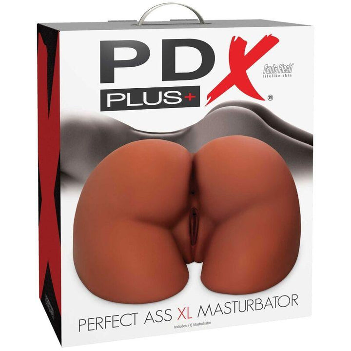 PDX PLUS - PERFECT ASS XL DOPPELTER EINGANGS-BRAUN-MASTURBATOR - INTIM SPACE Online Sexshop