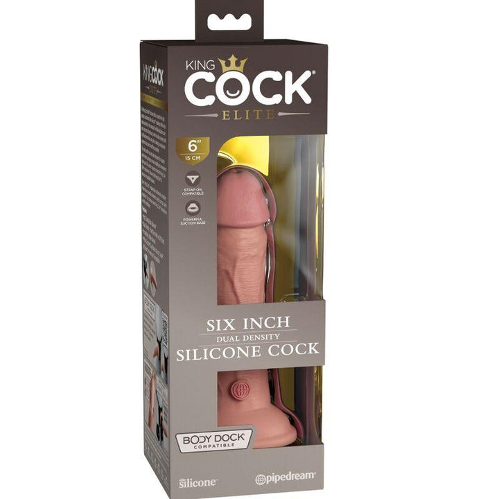 KING COCK - ELITE REALISTISCHER SILIKONDILDO 15.2 CM - INTIM SPACE Online Sexshop