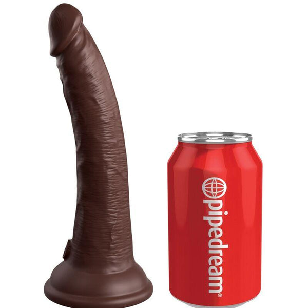 KING COCK - ELITE REALISTISCHER SILIKONDILDO 17.8 CM BRAUN - INTIM SPACE Online Sexshop