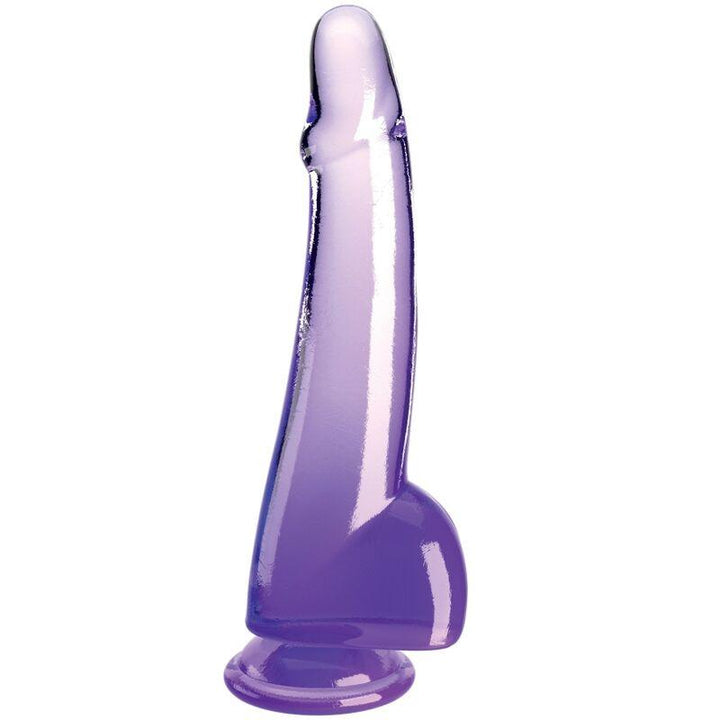 KING COCK - CLEAR DILDO MIT HODEN 19 CM LILA - INTIM SPACE Online Sexshop