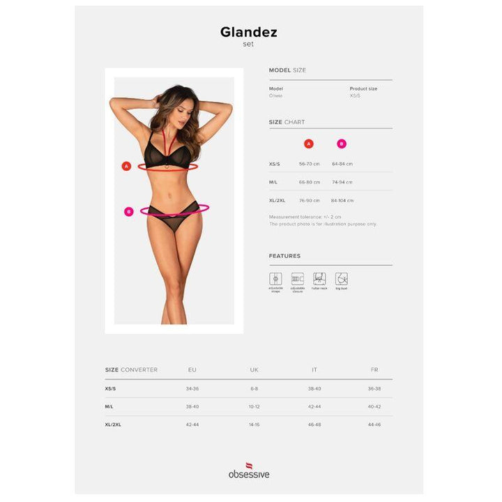 OBSESSIVE - GLANDEZ SET ZWEITEILIG XS/S - INTIM SPACE Online Sexshop