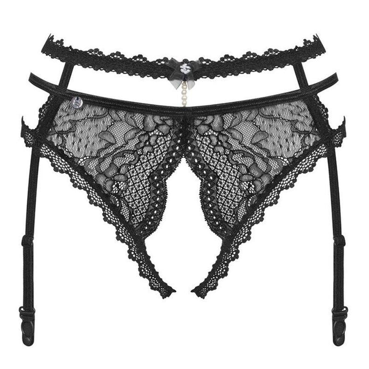 OBSESSIVE - PEARLOVE STRUMPFGÜRTEL SCHWARZ XS/S - INTIM SPACE Online Sexshop