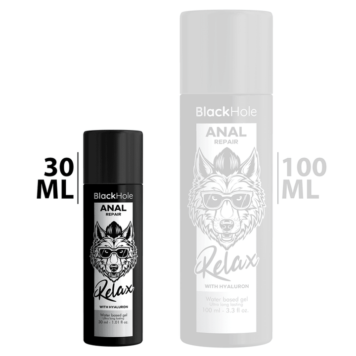 BLACK HOLE - ANAL REPAIR WASSERBASIERTE ENTSPANNUNG MIT HYALURON 30 ML - INTIM SPACE Online Sexshop