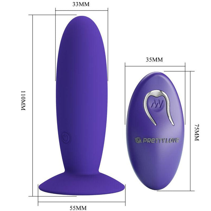 PRETTY LOVE - JUGENDPLUG ANALVIBRATOR MIT FERNBEDIENUNG VIOLETT - INTIM SPACE Online Sexshop