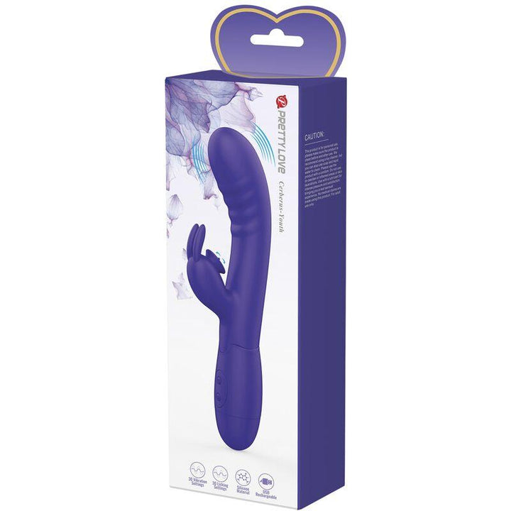 PRETTY LOVE - CERBERUS YOUTH VIOLET RABBIT VIBRATOR - INTIM SPACE Online Sexshop