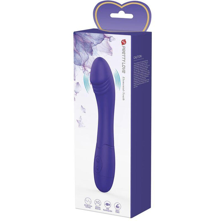 PRETTY LOVE - ELEMENTAL YOUTH VIOLET VIBRATOR DILDO - INTIM SPACE Online Sexshop