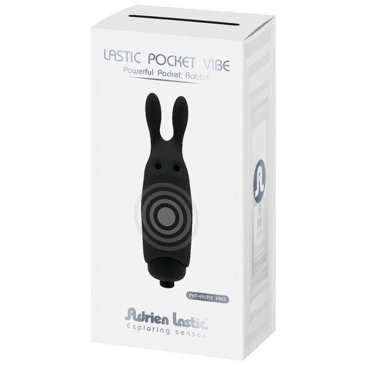 ADRIEN LASTIC - LASTIC POCKET BLACK RABBIT VIBRATOR - INTIM SPACE Online Sexshop